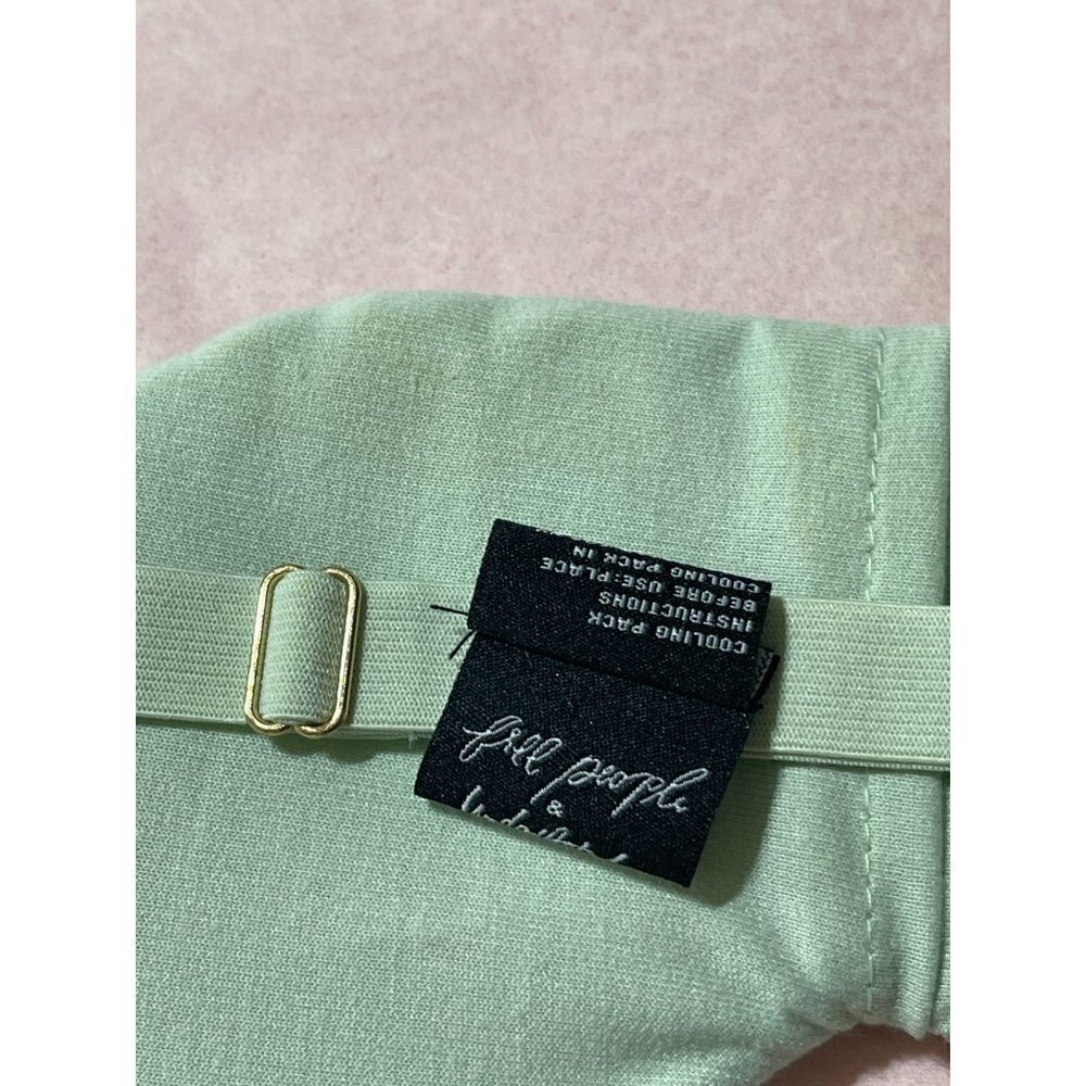Free People Understated Cooling Leather Face Mask Adjustable Stars Green - Picture 4 of 6